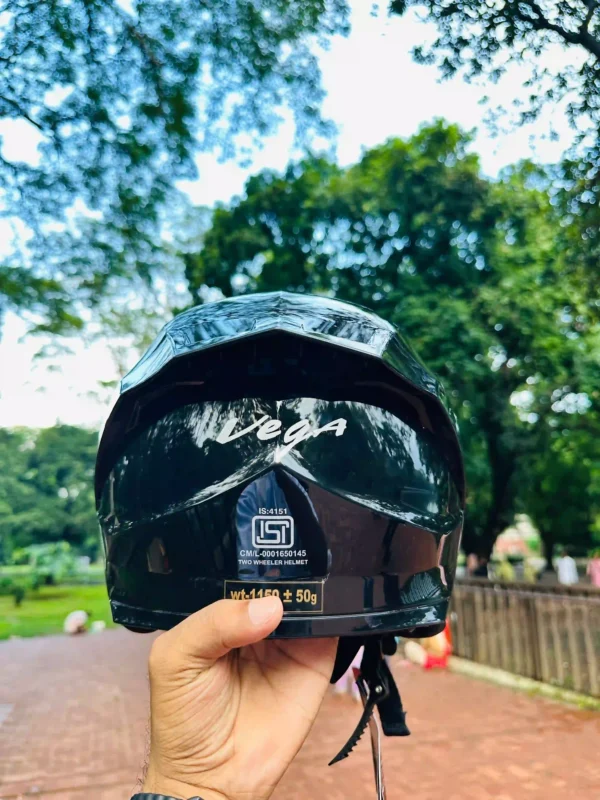 Vega sonic glossy black helmet - Image 3