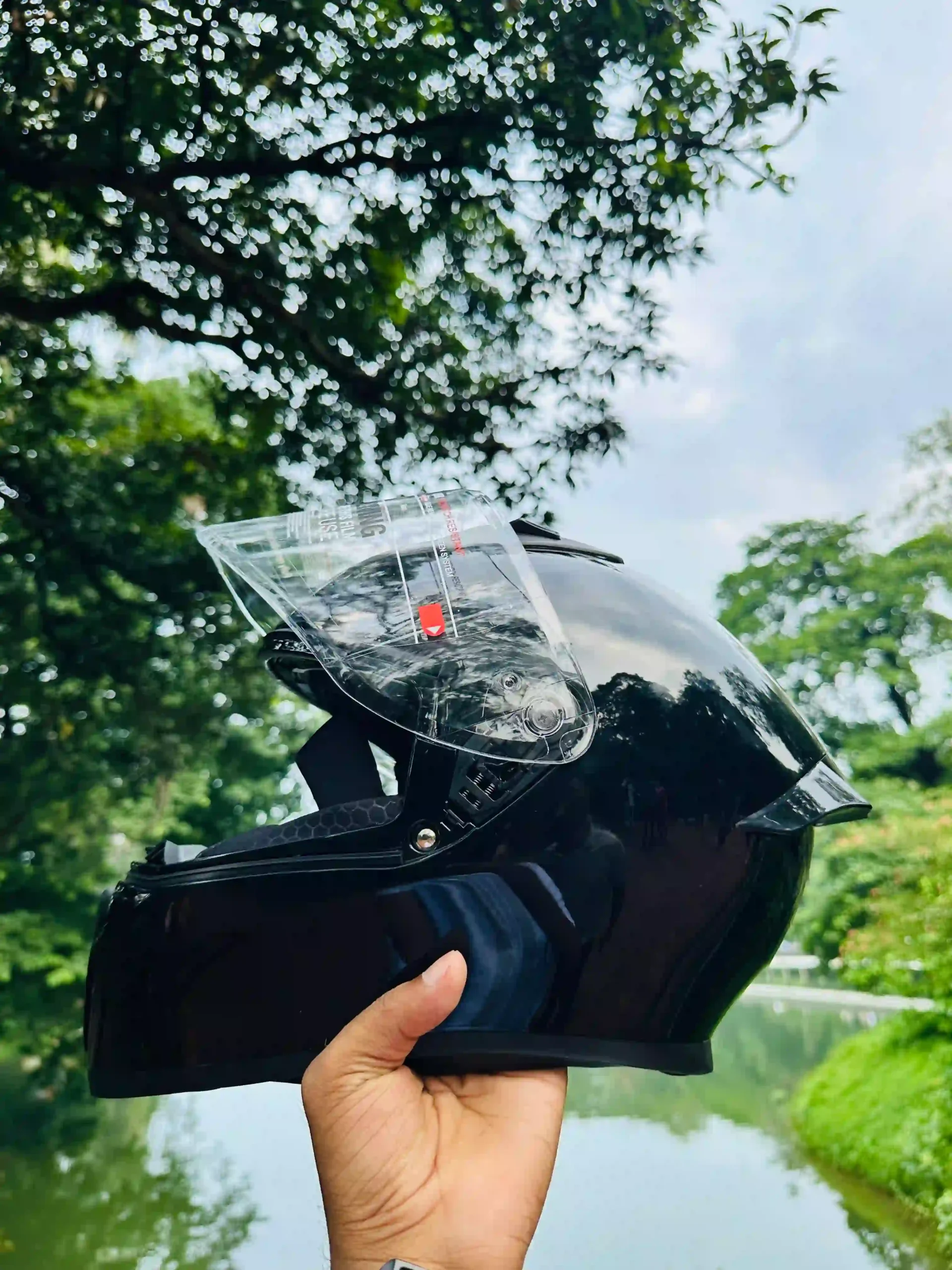 Vega Bolt Glossy Black Helmet