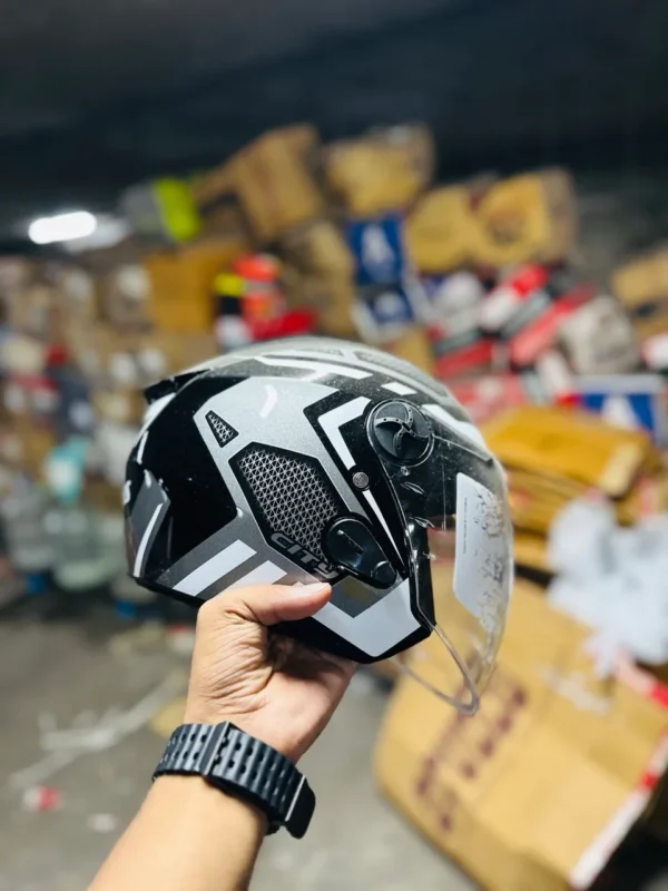Gliders City Graphic Half Face Helmet - Image 3