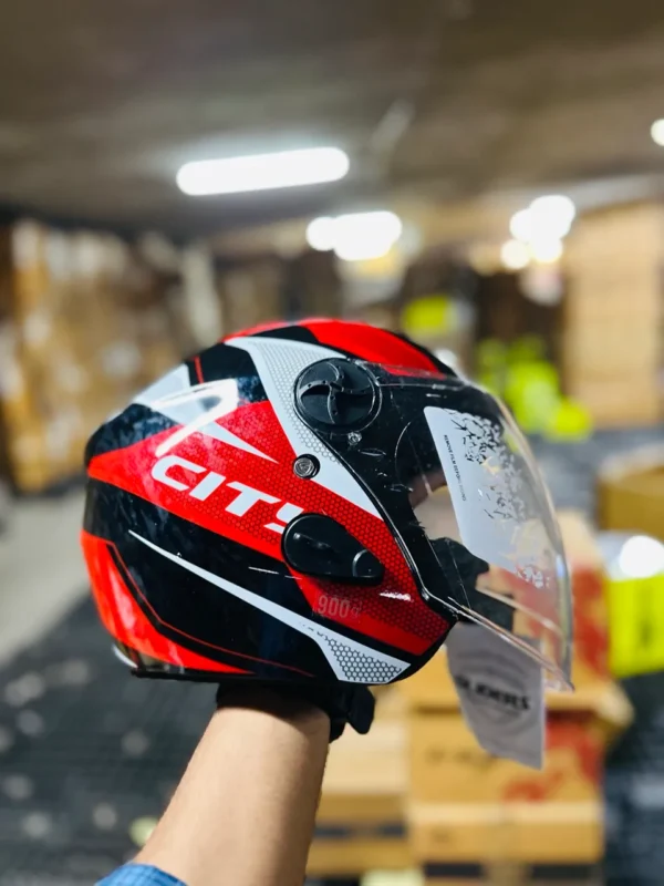 Gliders City Graphic Half Face Helmet - Image 2