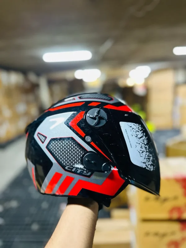 Gliders City Graphic Half Face Helmet - Image 5