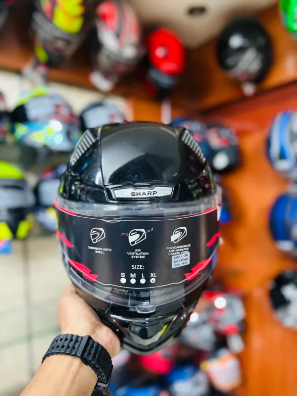 Steelbird SBH-25 SV Sharp Glossy Black - Image 4