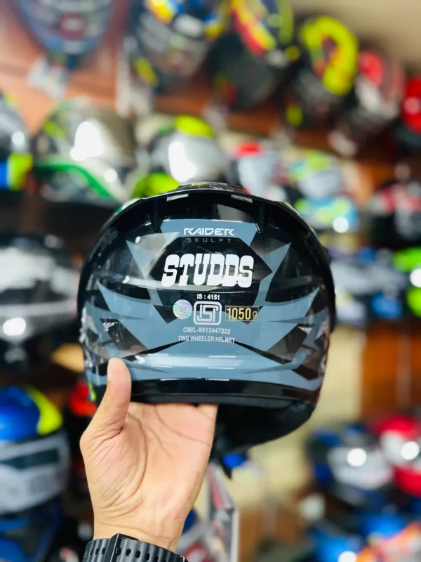 Studds Raider Skulpt Graphics Helmet - Image 6