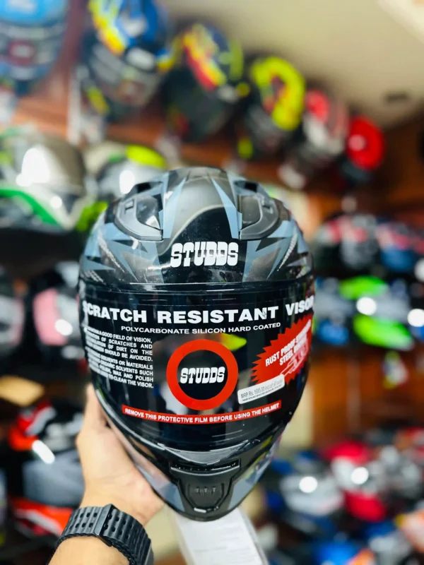 Studds Raider Skulpt Graphics Helmet - Image 3