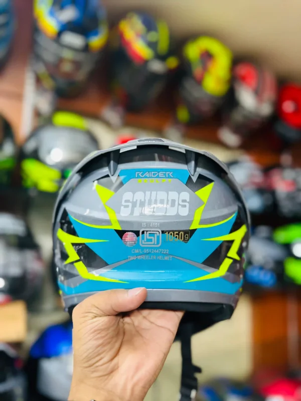 Studds Raider Skulpt Graphics Helmet - Image 5
