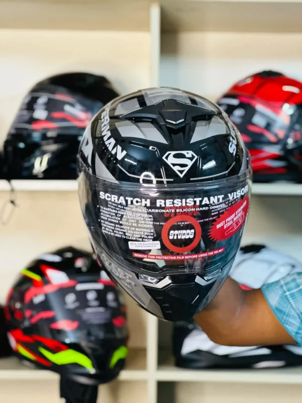 Studds Helios Superman Edition Helmet - Image 2