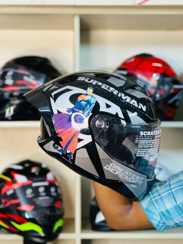 Studds Helios Superman Edition Helmet - Image 3